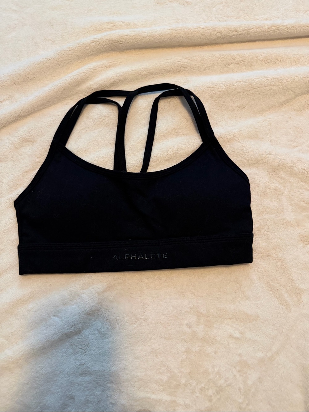 Alphalete Alphalux Tri Bra - Black